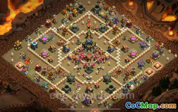 Top Anti 2 Stars TH17 War Base with Link - Clash of Clans 2025 #26242