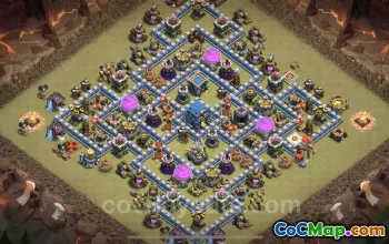 Top Anti 2 Stars War Base TH12 - Clash of Clans #25648