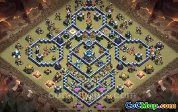 Top Anti 2 Stars War Base TH13 - Clash of Clans Copy #25737