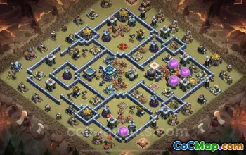 Top Anti 2 Stars War Base TH13 - Hybrid Base Link Guide #25929