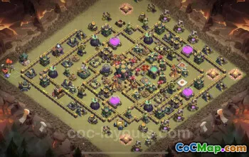 Top Anti 2 Stars War Base TH14 - Hybrid Layouts & Links #26018