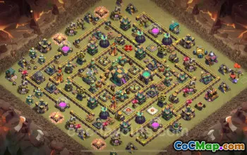 Top Anti 2 Stars War Base TH14 - Legend League Link #26030