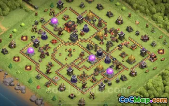 Top Anti 3-Star TH10 Base Design - Clash of Clans #24895