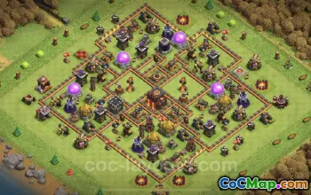 Top Anti 3 Star TH10 Base Layouts - Clash of Clans #19885