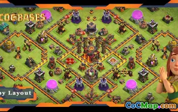Top Anti 3 Star TH10 Base Layouts - Clash of Clans #22521