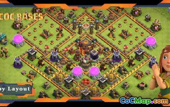 Top Anti 3 Star TH10 Bases - Clash of Clans Layouts #22551
