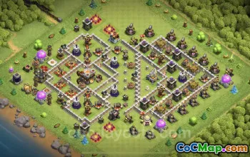 Top Anti 3 Star TH11 Base with Links - Clash of Clans #25393