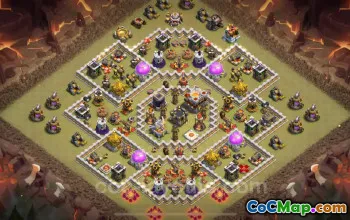 Top Anti 3 Star TH11 War Base 2024 with Link - Clash of Clans #25251
