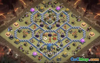 Top Anti 3 Star TH12 War Base - Clash of Clans Link #25497