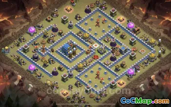 Top Anti 3 Star TH12 War Base - Clash of Clans Link #25503