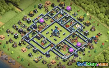 Top Anti 3 Star TH13 Base – Clash of Clans Defense #21379