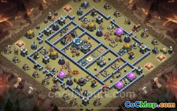 Top Anti 3 Star TH13 War Base for Legend League | COC #25753