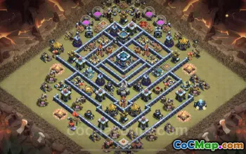 Top Anti 3 Star TH13 War Base Link - Clash of Clans #25946