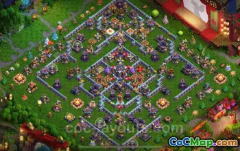Top Anti 3 Star TH15 Base - Best Defense with Link #26202