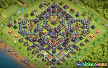 Top Anti 3 Star TH15 Base Designs for Clash of Clans #22125