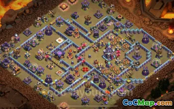 Top Anti 3-Star TH15 Base with Link - Clash of Clans #26175