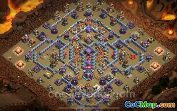 Top Anti 3 Star TH15 War Base with Link - Clash of Clans #22170