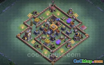 Top Anti 3 Stars Base BH7 Design & Link - Clash of Clans #22986