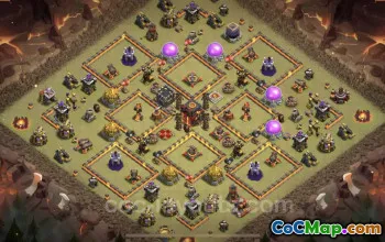 Top Anti 3 Stars TH10 War Base & Link for Clash of Clans #19755