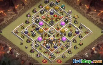 Top Anti 3 Stars TH11 War Base - Clash of Clans 2024 #20356