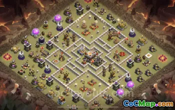 Top Anti 3 Stars TH11 War Base - Clash of Clans #25437