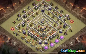 Top Anti 3 Stars TH11 War Base for Clash of Clans #25267