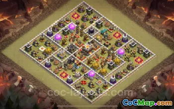 Top Anti-3 Stars TH11 War Base - Hybrid Layouts 2024 #20254