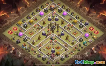 Top Anti 3 Stars TH11 War Base Link | Clash of Clans 2025 #20148