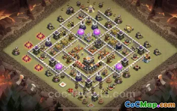 Top Anti 3 Stars TH11 War Base with Link - Clash of Clans #20420