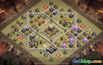 Top Anti 3 Stars TH11 War Base with Link for Clash of Clans #25407