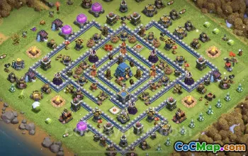Top Anti 3 Stars TH12 Base - Clash of Clans Defense #25475