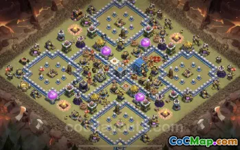 Top Anti 3 Stars TH12 Base - Clash of Clans War Strategy #25481