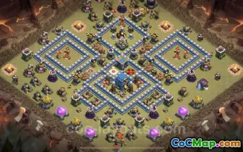 Top Anti 3 Stars TH12 War Base - Clash of Clans (CWL) #25546