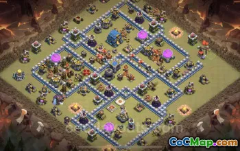 Top Anti 3 Stars TH12 War Base - Clash of Clans Link #25496