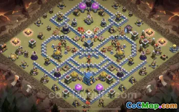 Top Anti 3 Stars TH12 War Base Link - Clash of Clans #25510