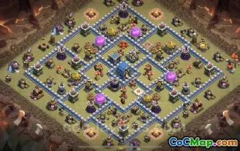 Top Anti 3 Stars TH12 War Base with Links | Clash of Clans #20765