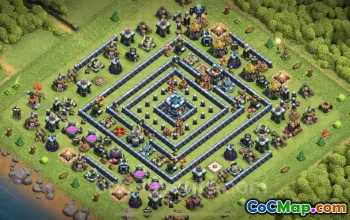 Top Anti 3 Stars TH13 Base for Clash of Clans - Copy Link #25947