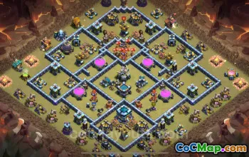 Top Anti 3 Stars TH13 War Base 2025 #55422