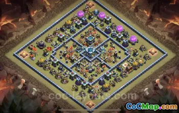 Top Anti 3 Stars TH13 War Base for Legend League - COC #25960