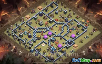 Top Anti 3 Stars TH13 War Base: Link & Strategies #25730