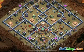 Top Anti 3 Stars TH14 War Base - Clash of Clans #26086