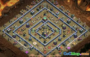Top Anti 3 Stars TH14 War Base - Clash of Clans Link #26000
