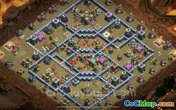 Top Anti 3 Stars TH14 War Base | Clash of Clans Link #26034