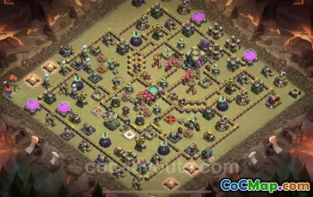 Top Anti 3 Stars TH14 War Base - Electro Dragon Defense #21536