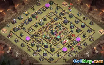 Top Anti 3 Stars TH14 War Base Link for Clash of Clans #26021
