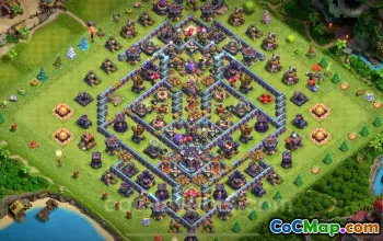 Top Anti 3 Stars TH15 Base with Link - Clash of Clans #21973