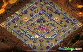 Top Anti 3 Stars TH15 War Base with Link for Clash of Clans #26186