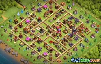 Top Anti 3 Stars TH16 Base Link & Hybrid Defense 2025 #22329