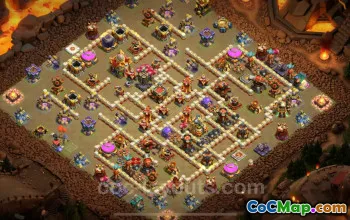 Top Anti 3 Stars TH16 War Base 2025 - Clash of Clans #22442