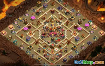 Top Anti 3 Stars TH16 War Base Copy 2025 - Clash of Clans #22400